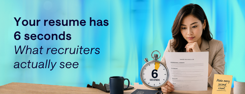 Your resume has 6 seconds, what recruiters actually see